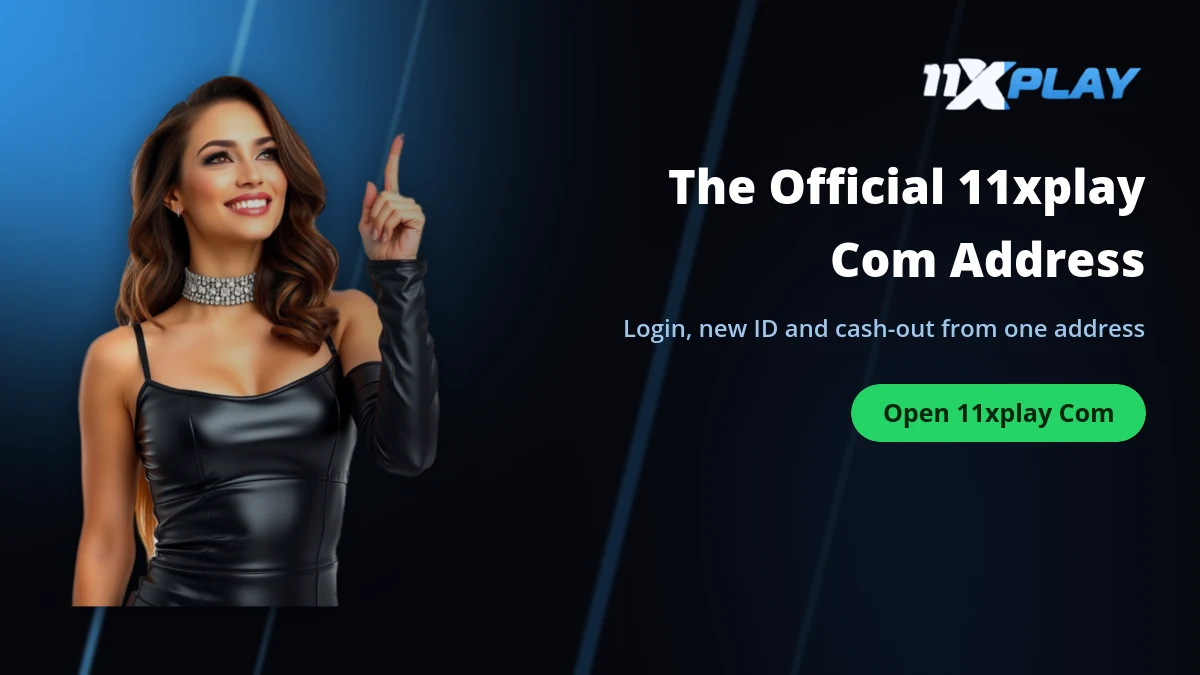 11xplay com main address banner for login and a new ID