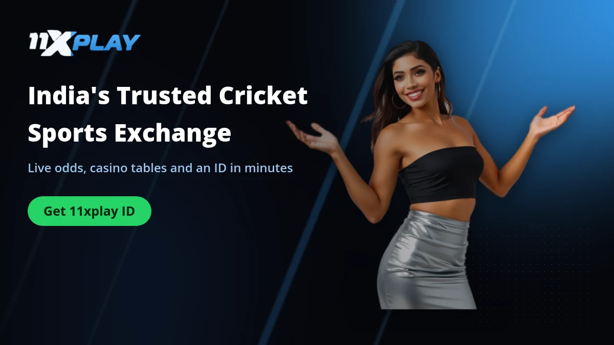 11xplay sports exchange banner with live cricket odds and instant ID sign-up